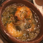 海老のアヒージョ(フレスカ オイスターバー&キッチン)