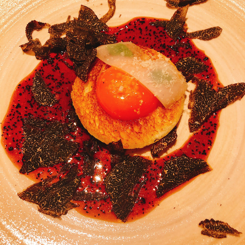 目玉焼きトースト(フレンチ マルゴット・エ・バッチャーレ（Margotto e Baciare）西麻布)