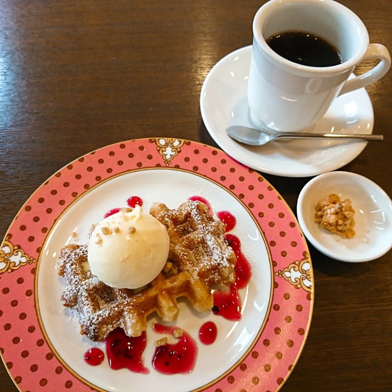 ワッフルセット(おりーぶ)