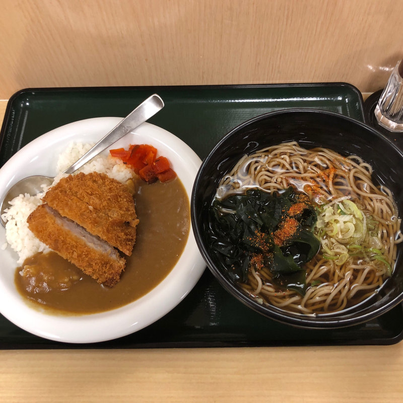 ミニ勝つカレーセット(名代 箱根そば 代々木上原店)