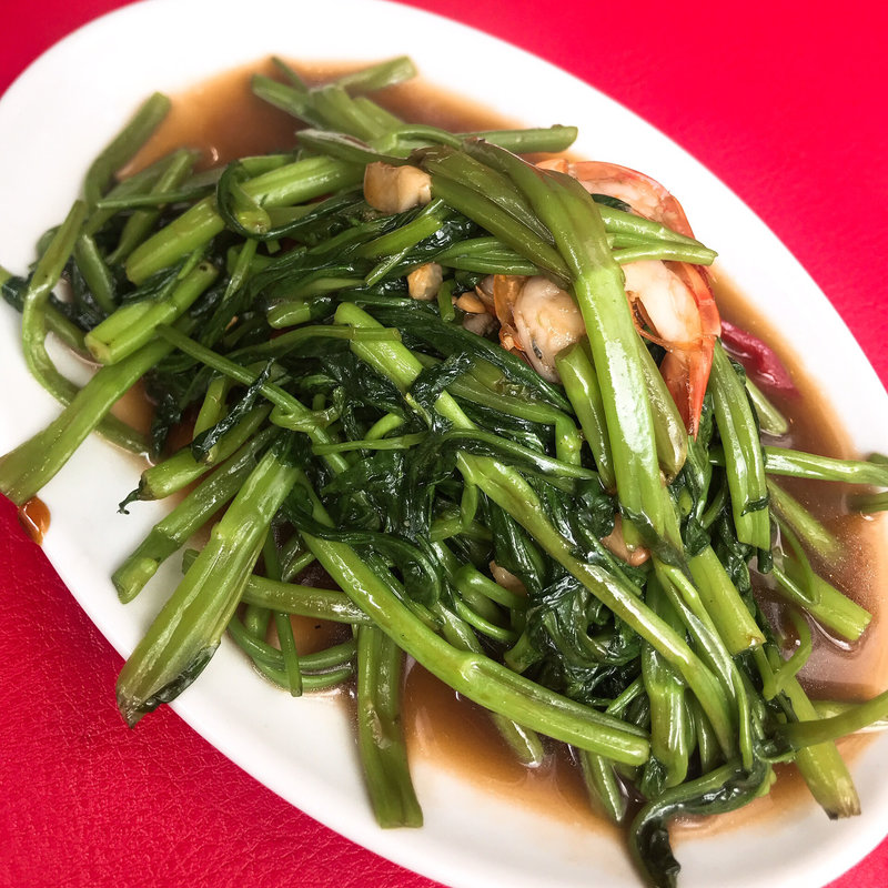 空芯菜オイスター炒め(チャオチャオバンブー 神宮前店)