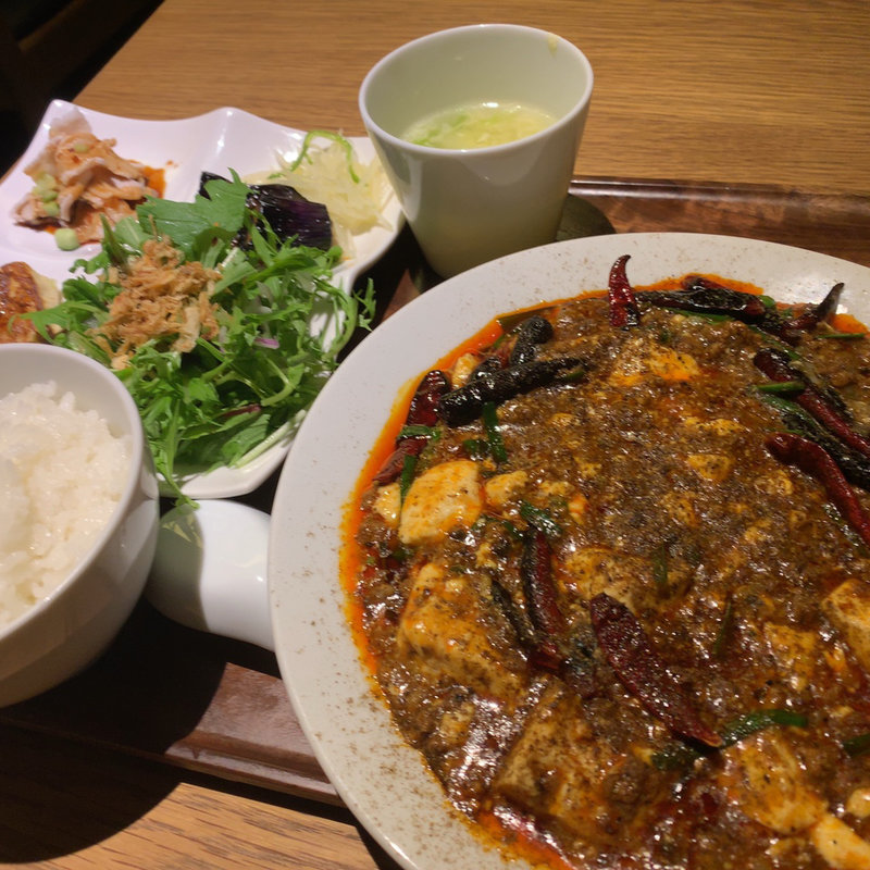 麻婆豆腐定食(中国菜四合院凛丹)