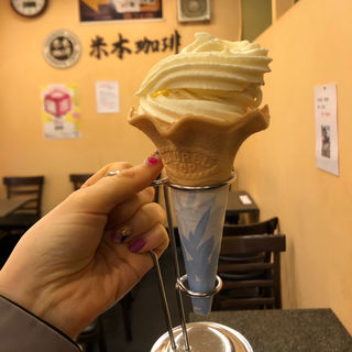 ソフトクリーム(米本珈琲本店)