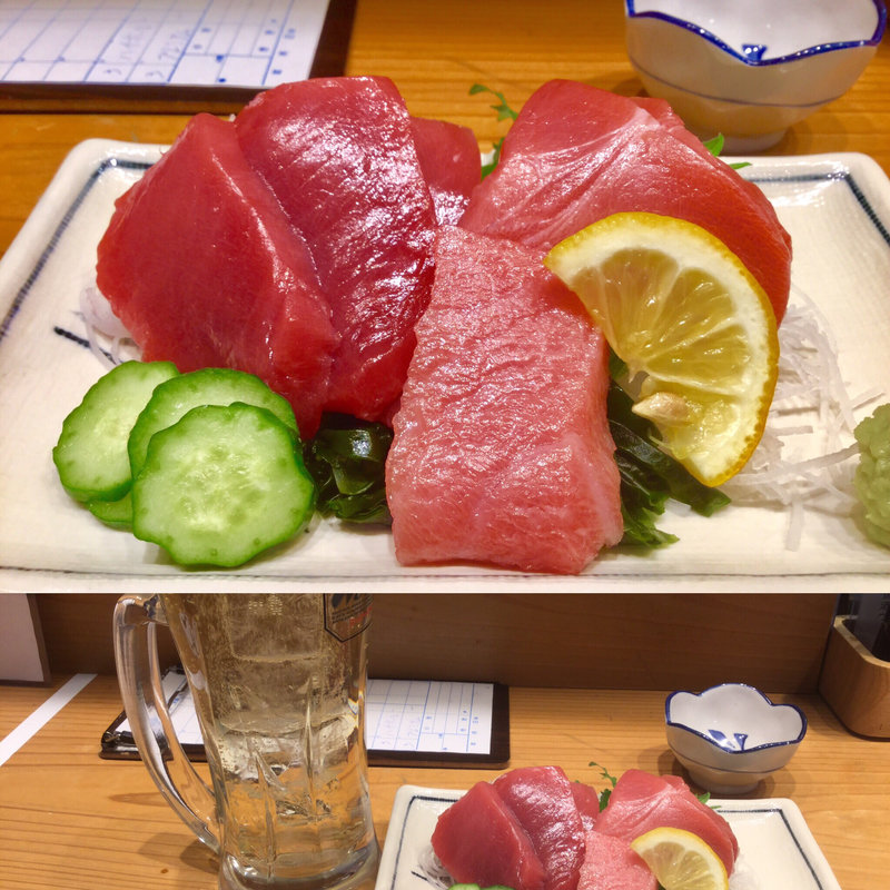 生本マグロ 三種プレミアムフライデー盛り(立ち食い魚 ふじ屋)