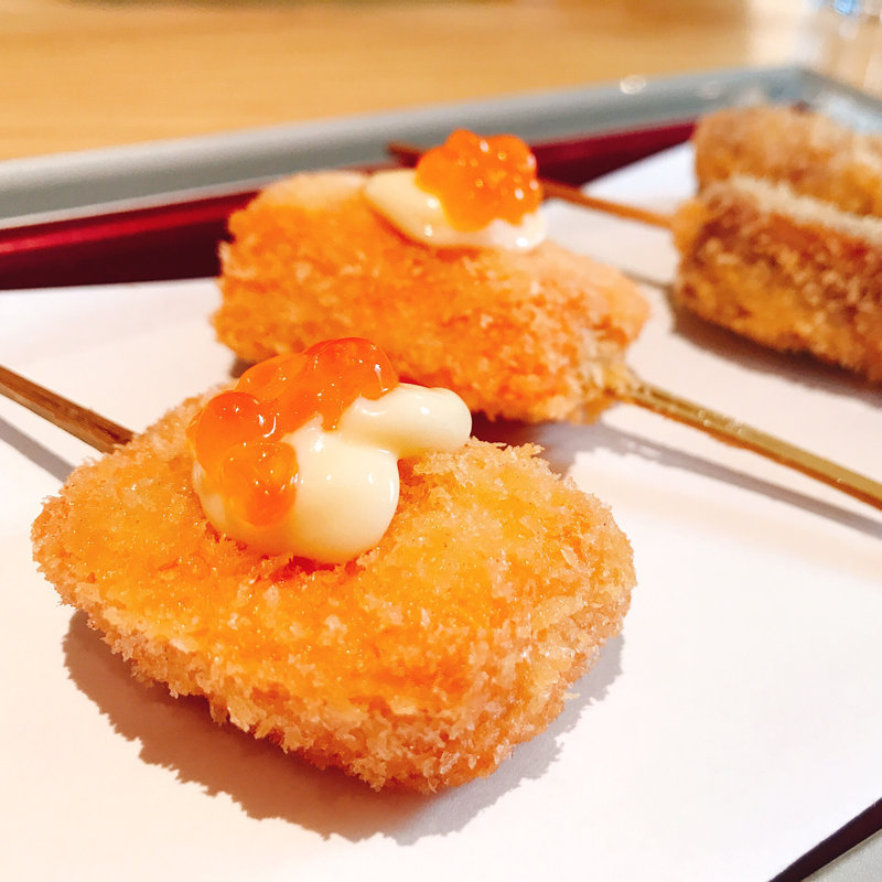 串揚げ サーモンいくら(うどん路じ)