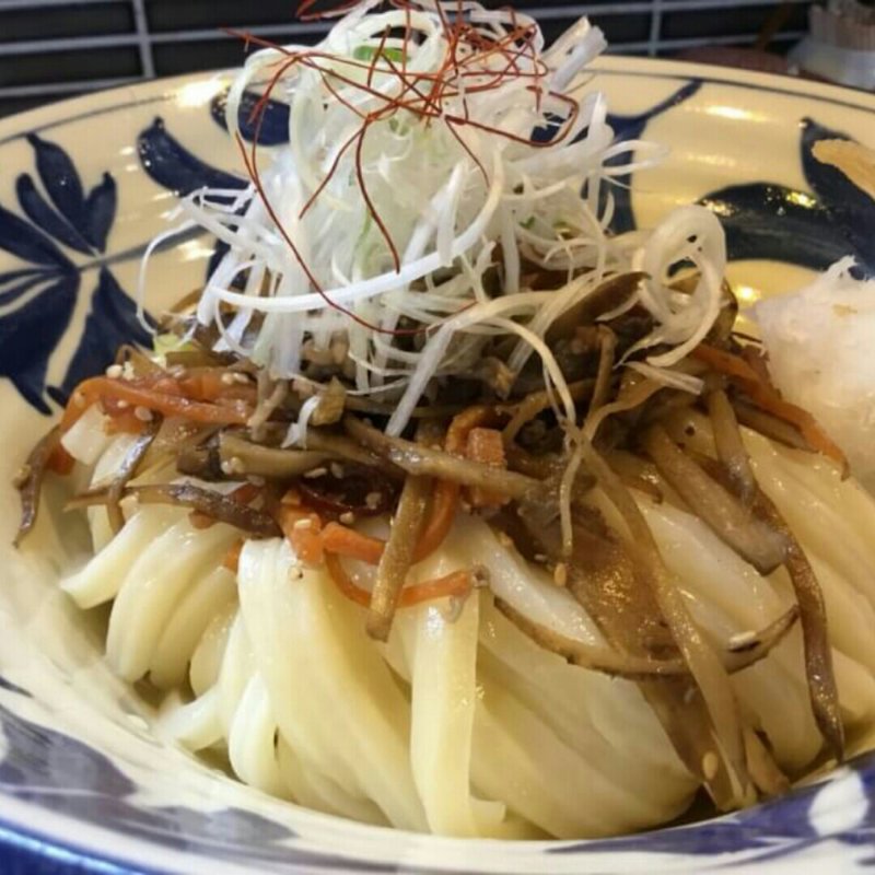 肉きんぴらぶっかけ(うどん工房 悠々)
