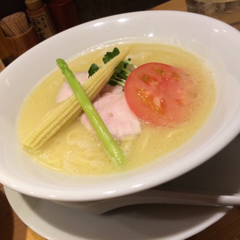 鶏白湯SOBA（並）　(銀座 篝)