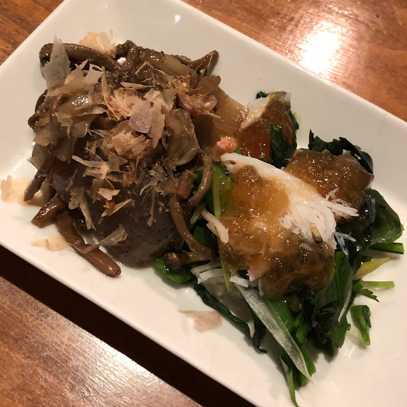 山菜の含め煮ズワイガニポン酢ジュレ(東京JuJu （ジュジュ）)