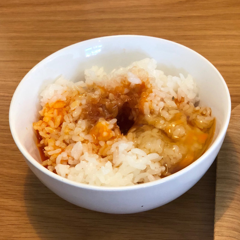卵かけご飯(支那そば月や 薬院店)