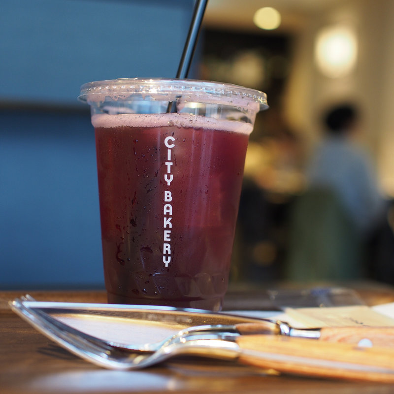 ブルーベリージンジャーソーダ(THE CITY BAKERY 茶屋町あるこ)