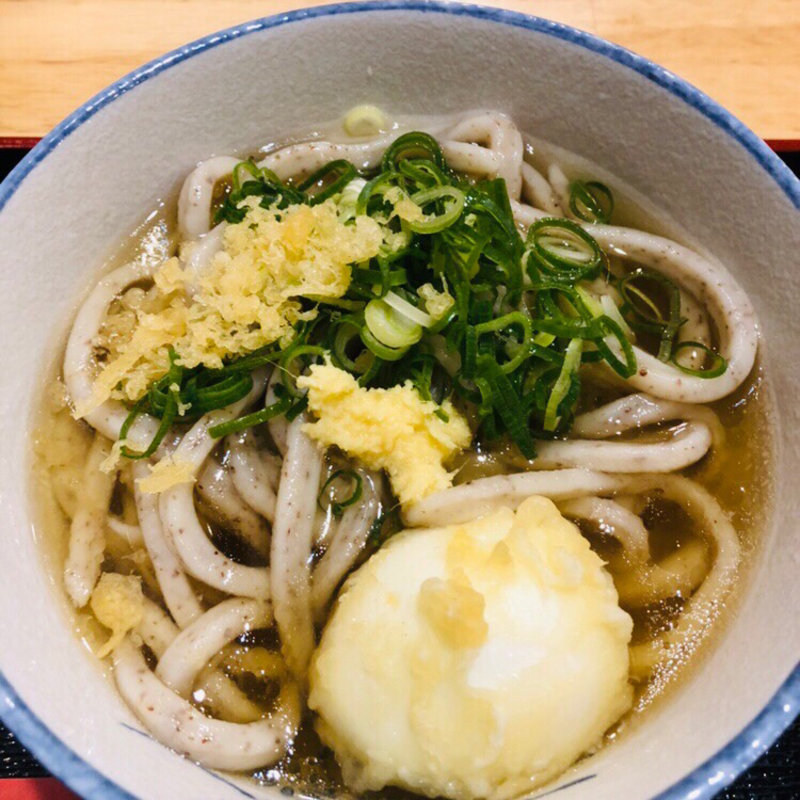 かけ、ひや、あげ卵トッピング(そば喜邐 山く （ソバキリ サンク）)