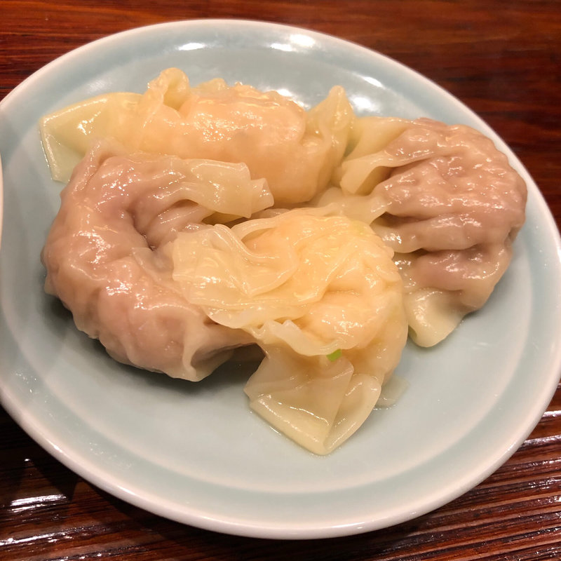 海老ワンタン2個 肉ワンタン2個(中華蕎麦 にし乃)