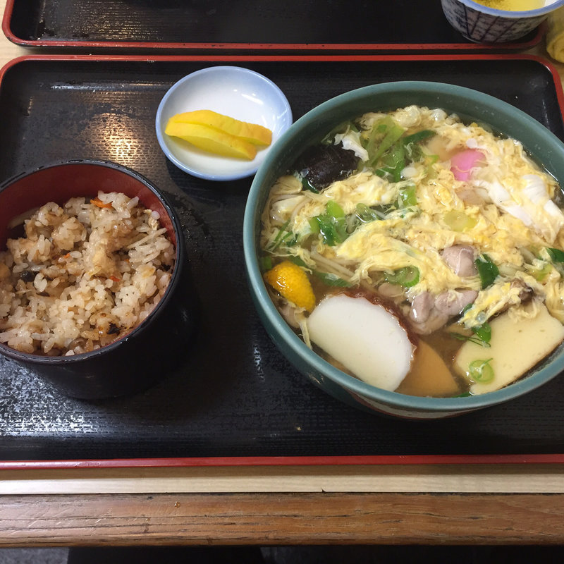 おかめとじ蕎麦(松濤庵)