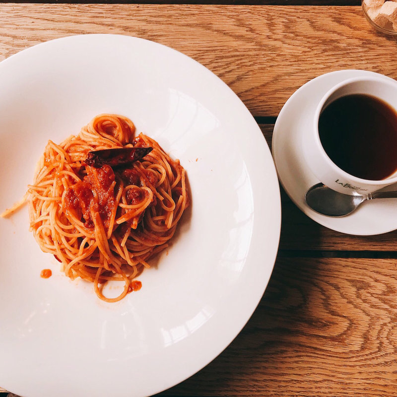 完熟トマトのアラビアータ(カフェ ラ・ボエム 新宿御苑 （La Boheme）)