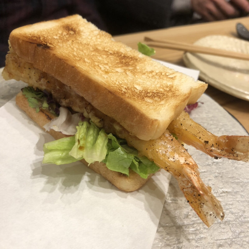 エビ天サンド(博多天ぷら ながおか)