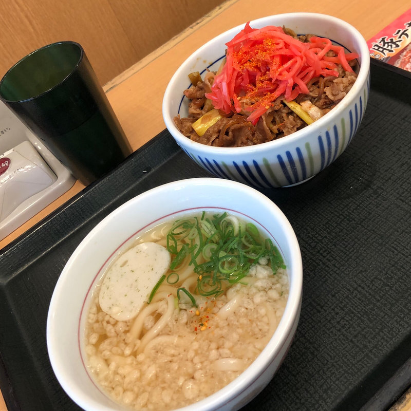 うどん ミニ牛丼ランチ(なか卯 壱岐坂通り店  )