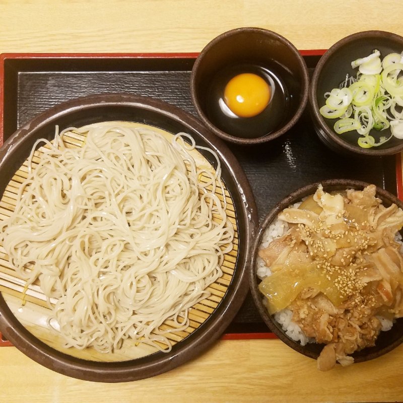 豚丼セット(ゆで太郎 六番町店 （ゆでたろう）)