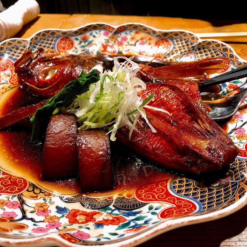 金目鯛の煮付け(銀座船形)