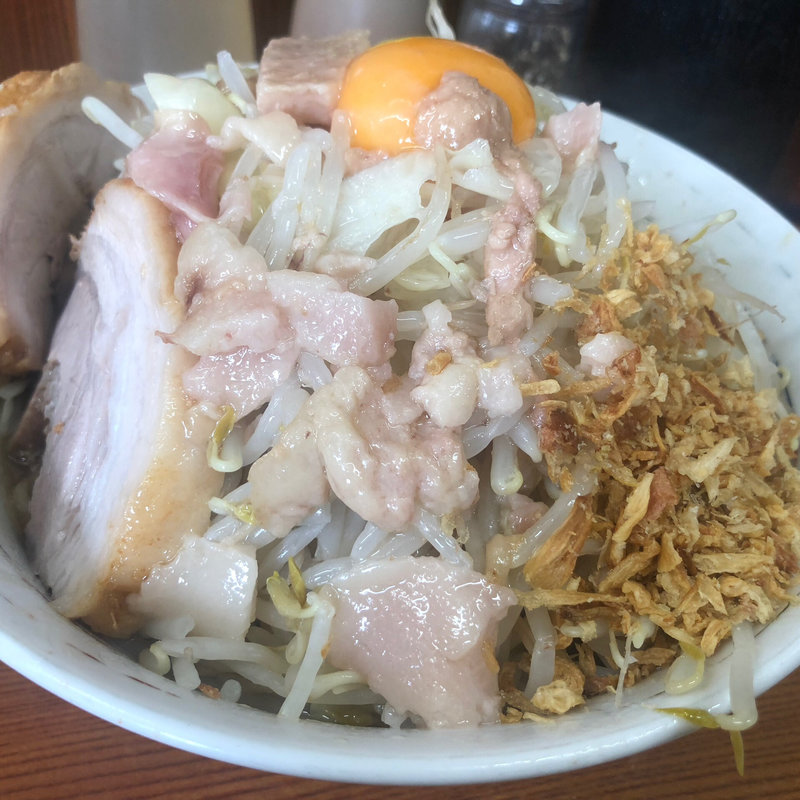 汁なし(ニンニク）(ラーメン二郎 亀戸店 （らーめんじろう）)