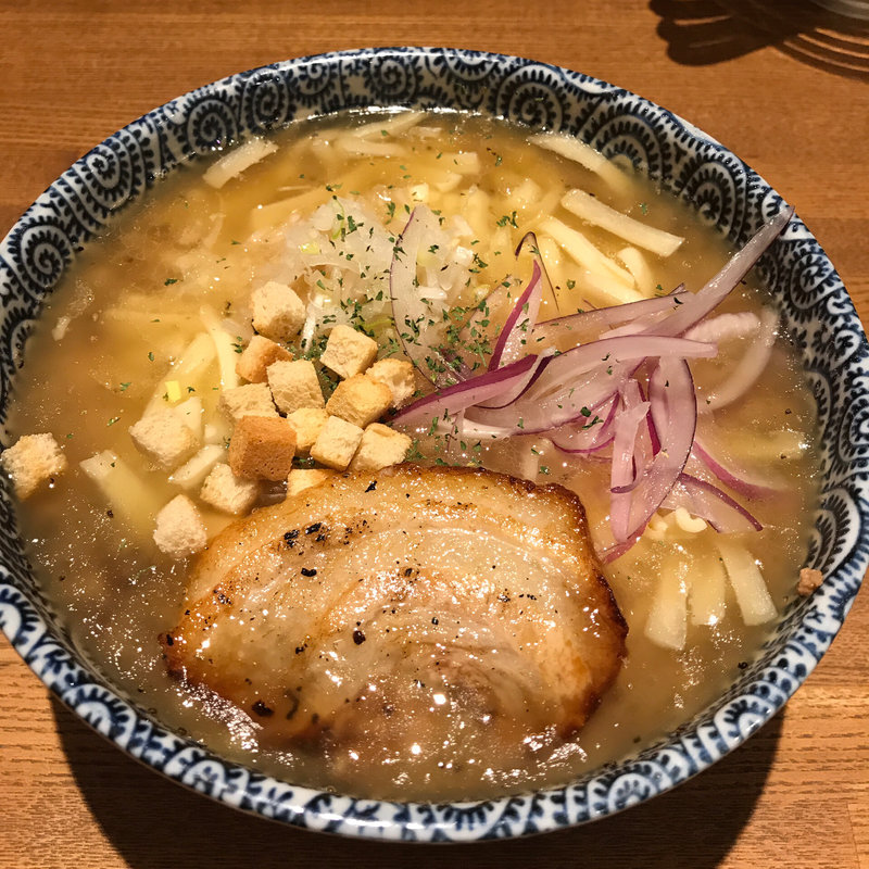 季節限定 オニオングラタンそば+ワンタントッピング(爆龍 （ハゼリュウ）)