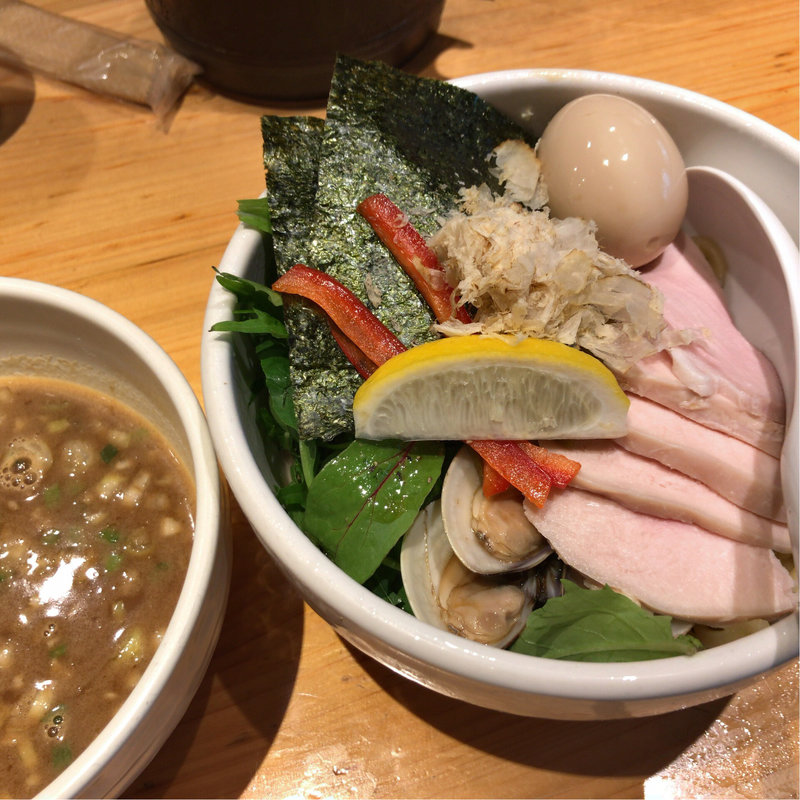 特製鶏と蛤の濃厚つけ(むぎとオリーブ 銀座店)