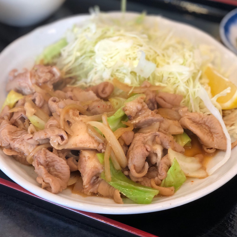 ホルモン焼き定食(ラーメンはっちゃき 長野店)