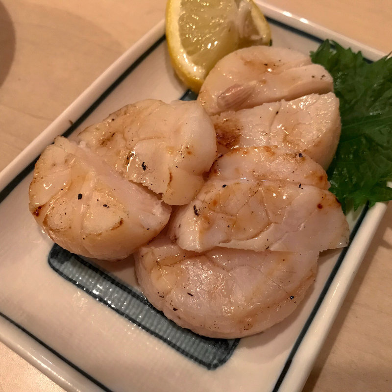 炙りホタテ(亀すし 本店)