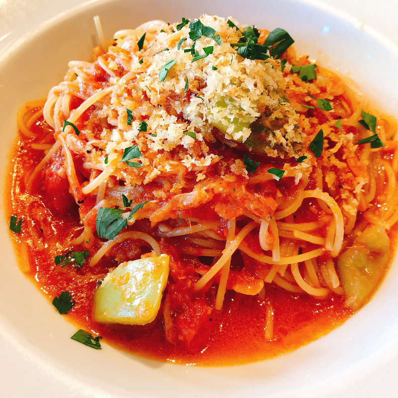 トマトソース  パスタ(マルゲリータパリアッチョ 神楽坂店)