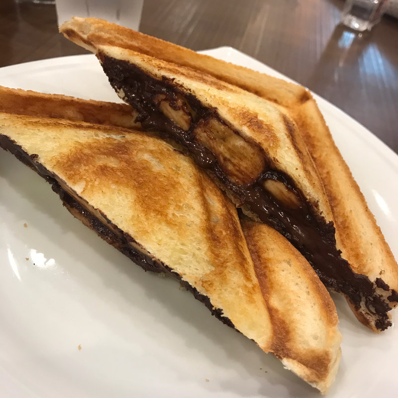 チョコバナナホットサンド(倉式珈琲店 ジョイナステラス二俣川店)