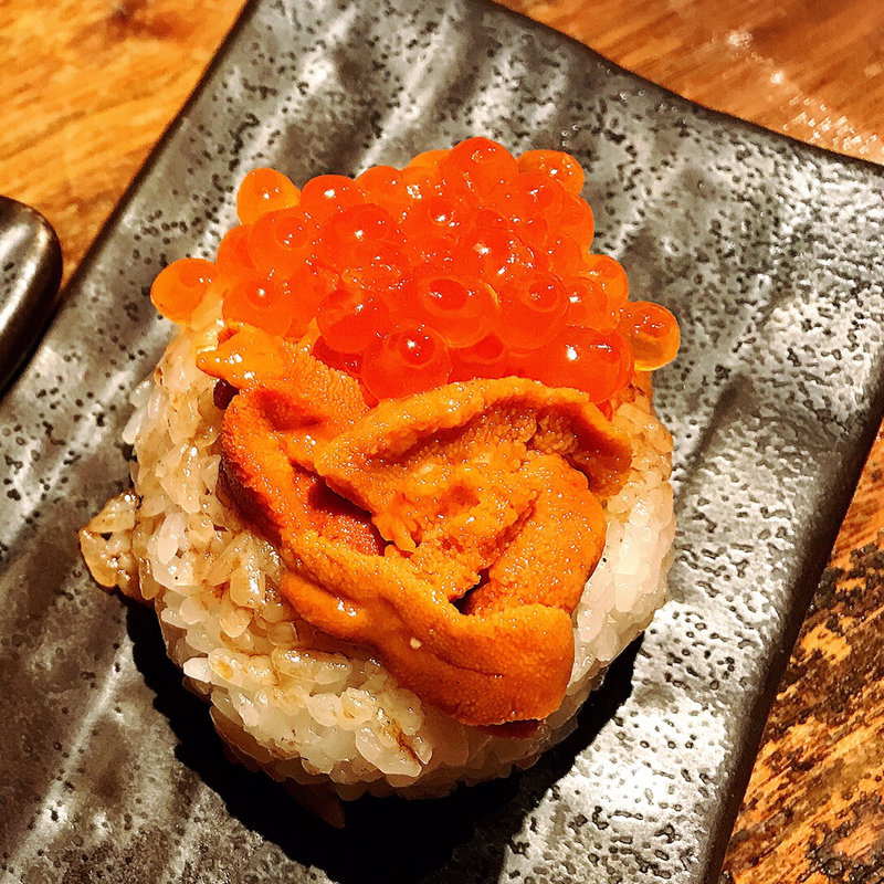 生うに・いくら Wむすび(４番サード魚真)