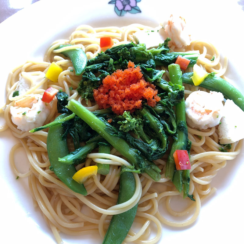春野菜パスタ バター醤油仕立(カフェテリア・カメリア )