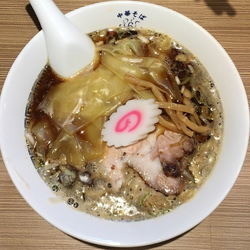 中華そば 黒 皮ワンタン入(中華そば 六感堂)