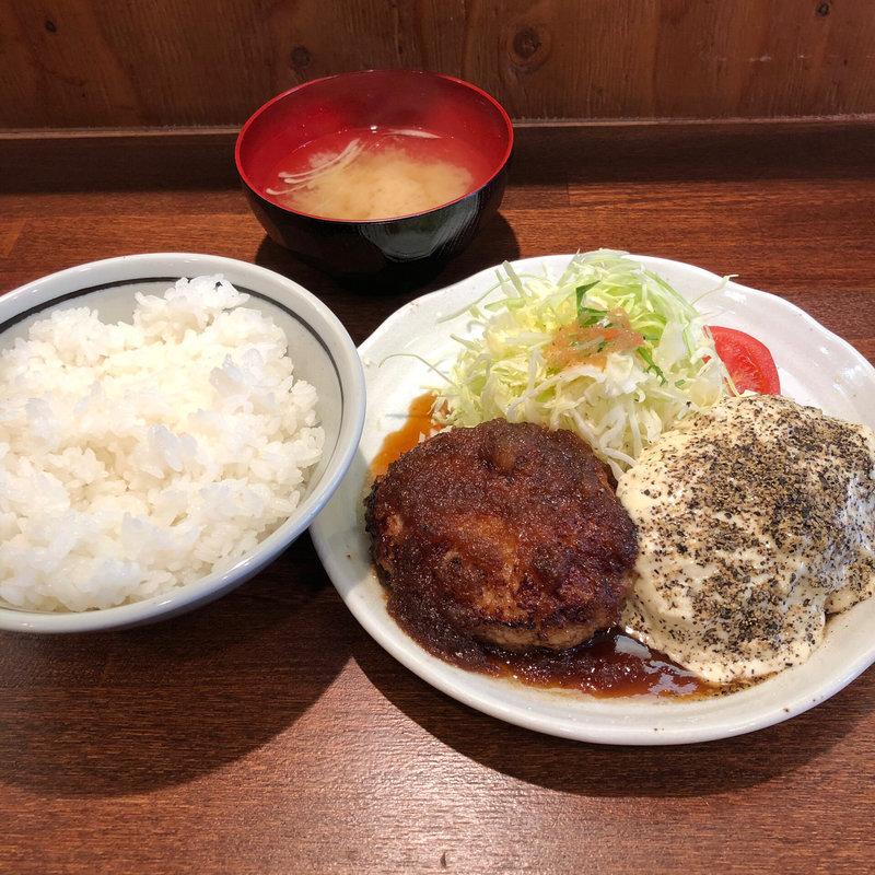 Wハンバーグオニオンバター&タルタルソース(キッチン オニオン)