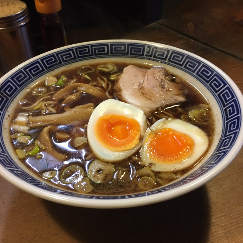 中華そば（並）味玉子トッピング(豆天狗)