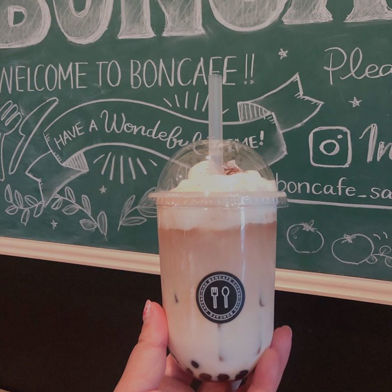 天使のクリームタピオカミルクティー(BONCAFE(ボンカフェ))