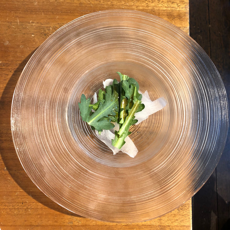 大根と春菊のサラダ(ハーミットグリーンカフェ)