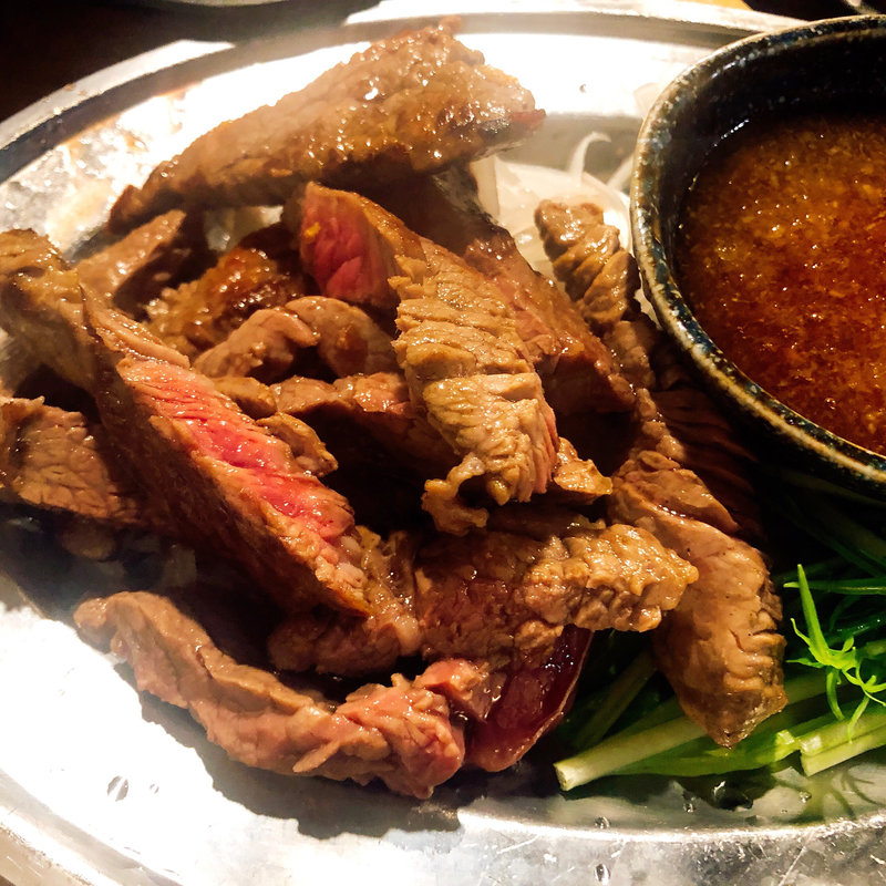 ビフテキ(立喰酒場 金獅子 西中島南方店)