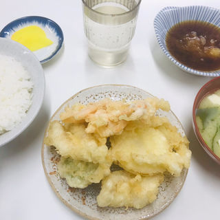 天ぷら定食（天ぷら5品）(天ぷら定食ふじしま)