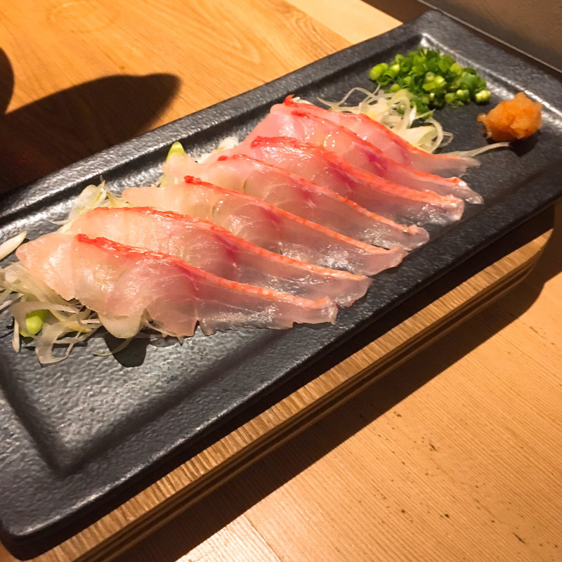 金目鯛のしゃぶしゃぶ(臥薪 大阪本店)