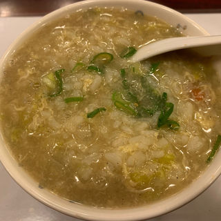 上海蟹の蟹味噌雑炊(金国)