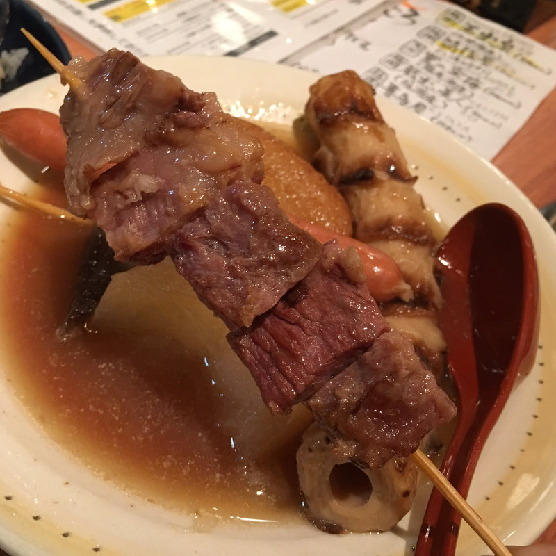 水炊きおでん 和牛すじ(酒場劇場せんべろロケット駅東製作所)