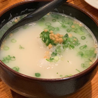 鶏スープ茶漬け(闘鶏 本店 （しゃも）)