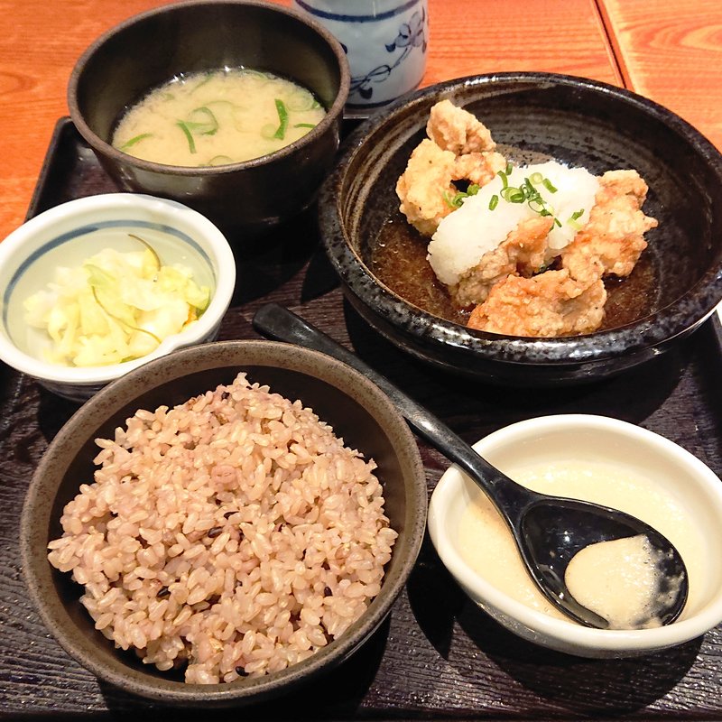 揚げ若鶏定食(鳥元 ミューザ川崎店)