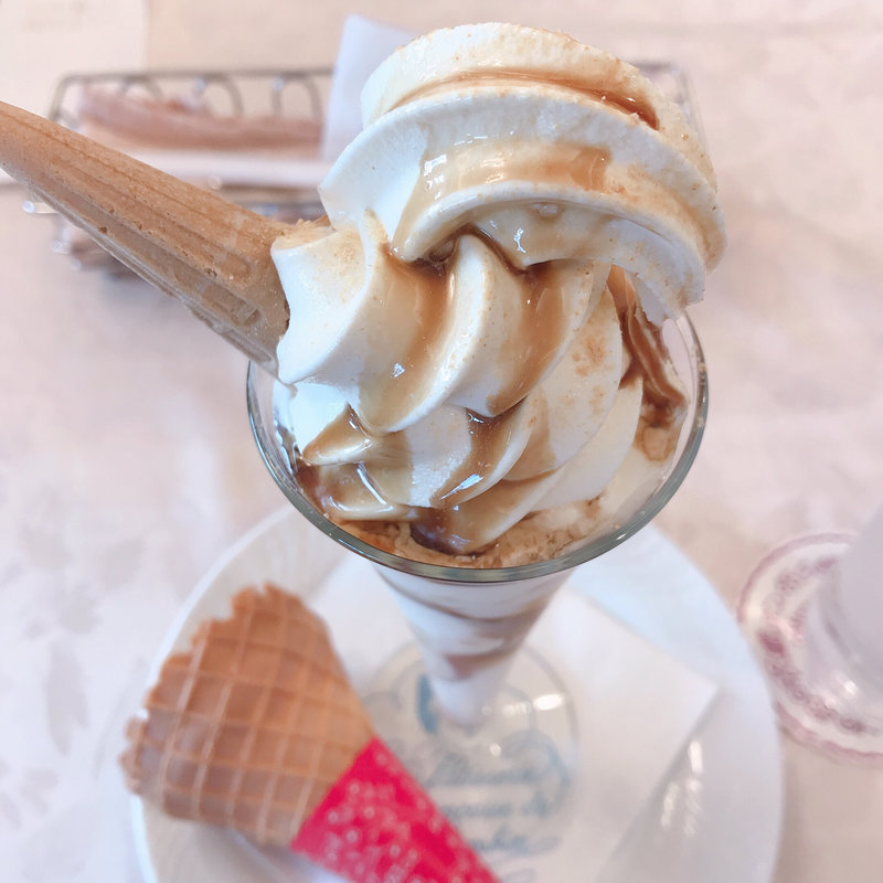 黒蜜きな粉ソフトクリーム(コロンバン原宿)