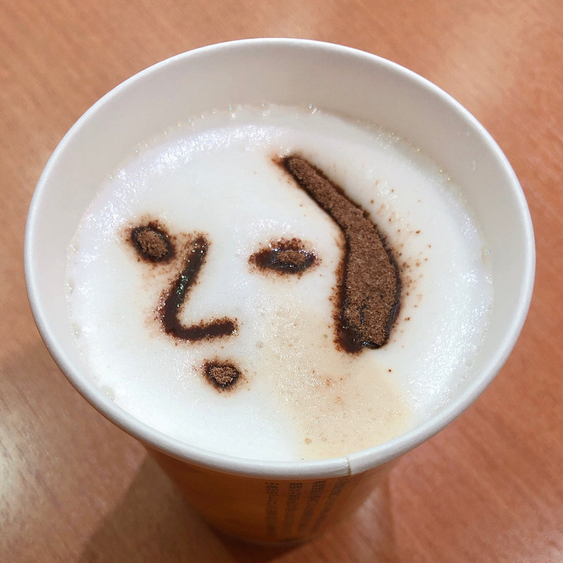 カプチーノ 自販機ラテアート(よーじや 羽田空港第2ターミナル店)