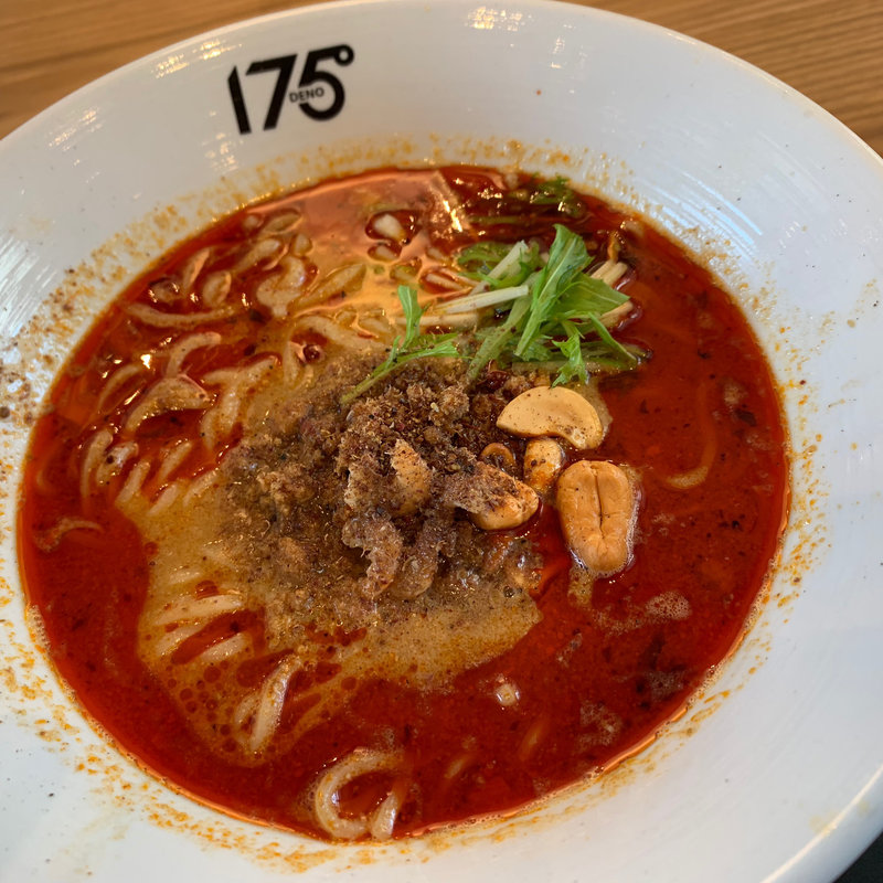 担担麺(汁あり)すごくシビれる  創業味(175°DENO担々麺 江別蔦屋書店)