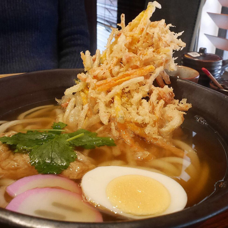 桜えびのかき揚げうどん(うどんや ぼの )