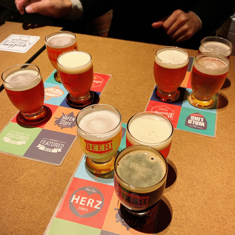 3種ビール飲みくらべ(SCHMATZ 中目黒 （シュマッツ） )