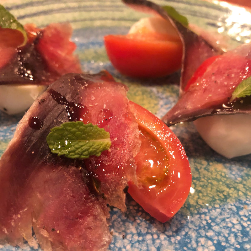 鯖の生ハム水牛モッツァレラ(ata)