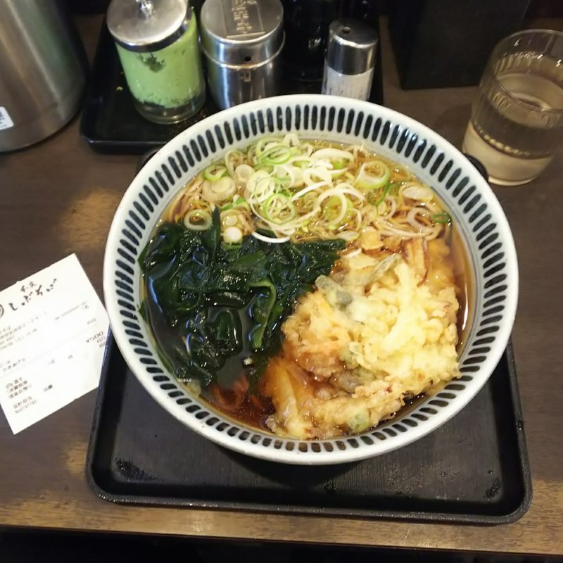 かき揚げそば(本家しぶそば)